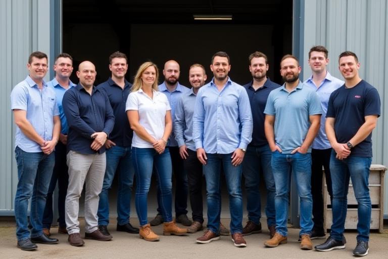 London Carpentry Solutions team in front of workshop